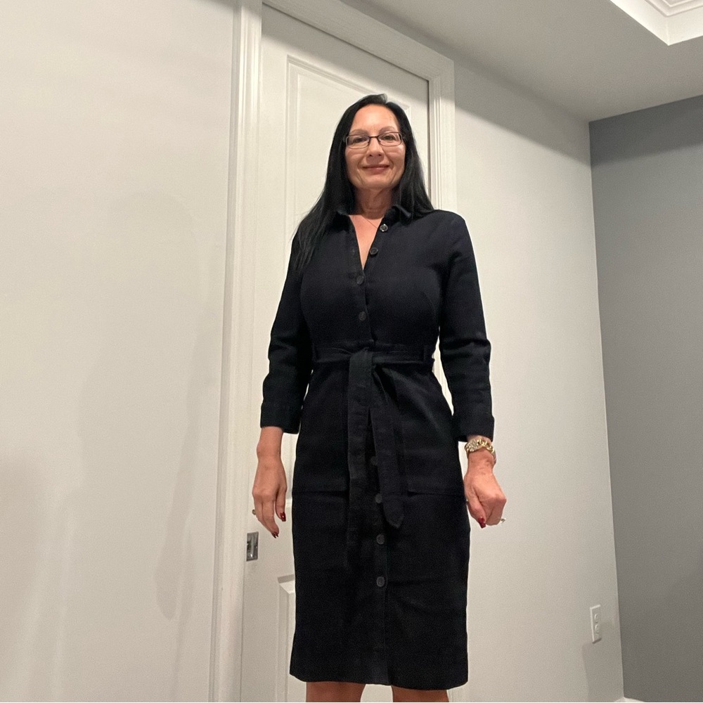 Ann Taylor Denim stretch dress. Medium weight